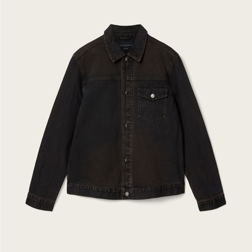AllSaints Black Denim Jacket